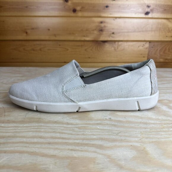 Skechers Shoes Womens 10 Slip On Sneakers Tan Comfort Round Toe Low 100414 - Picture 1 of 6